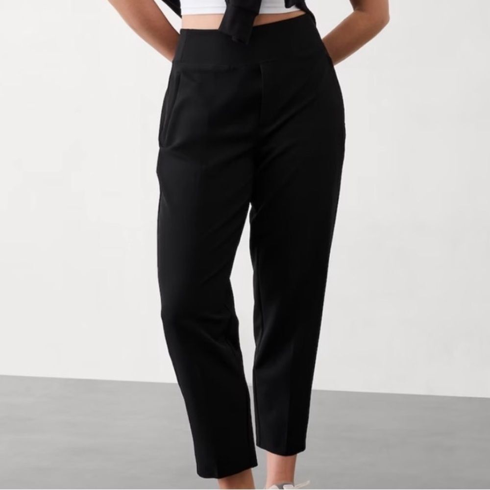 Athleta Endless High Rise Pants in Black Size 16 Capsule Work Office Minimal